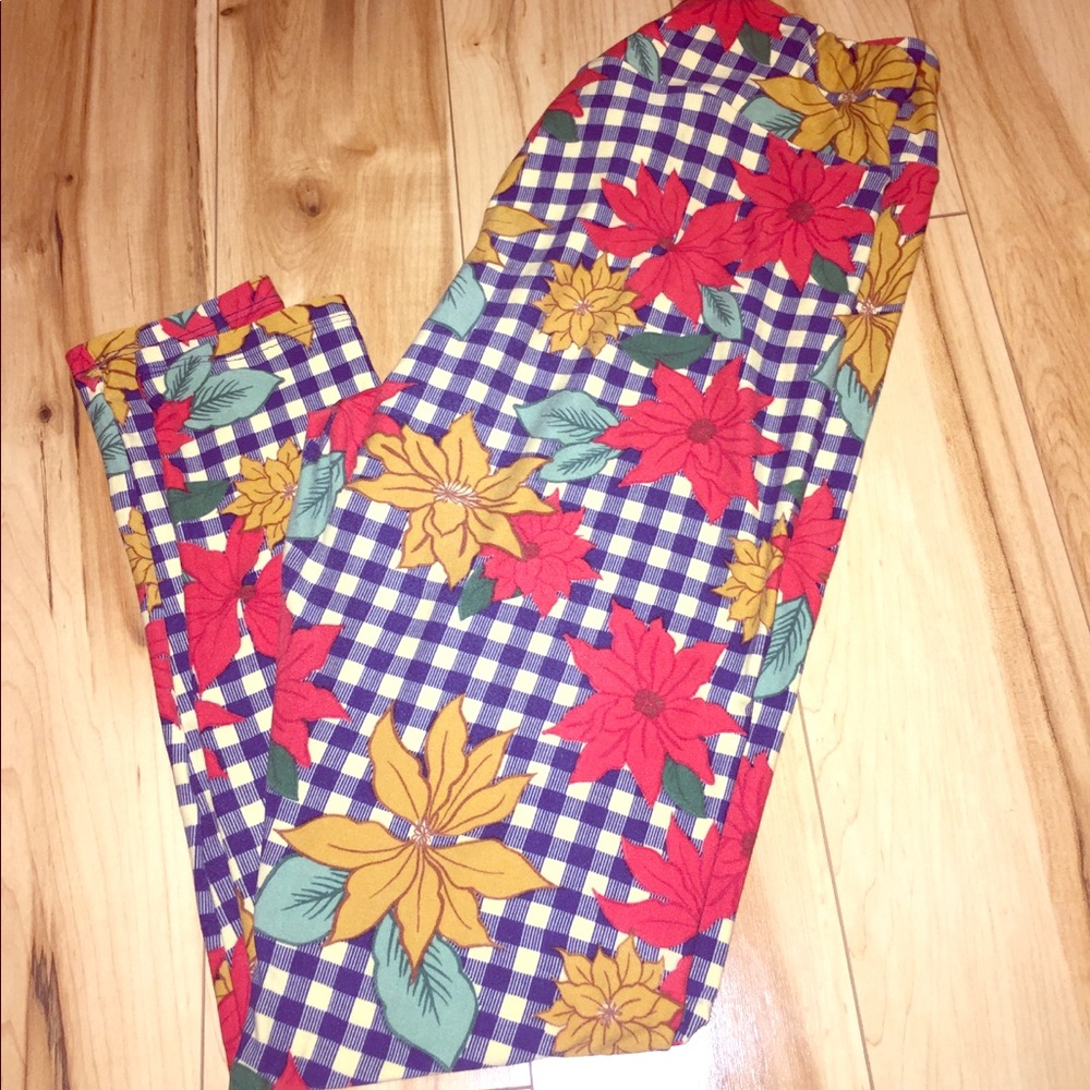 EUC Holiday Lularoe Leggings